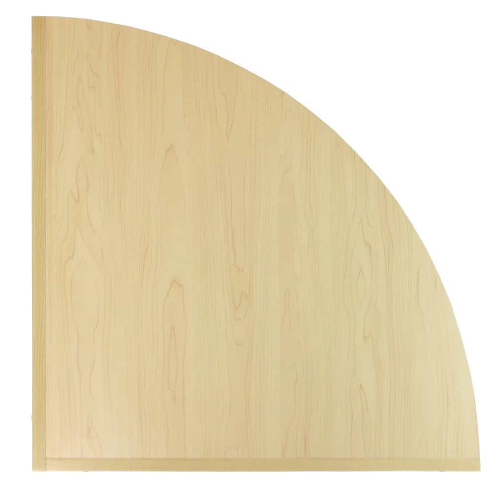 Banco Angolare LM60 in Laminato Acero con Design Curvo e 3 Ripiani