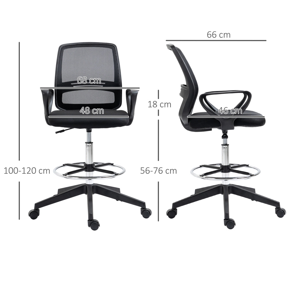 Sedia da ufficio regolabile in altezza con schienale in rete ¨C zephmum ¨C nero