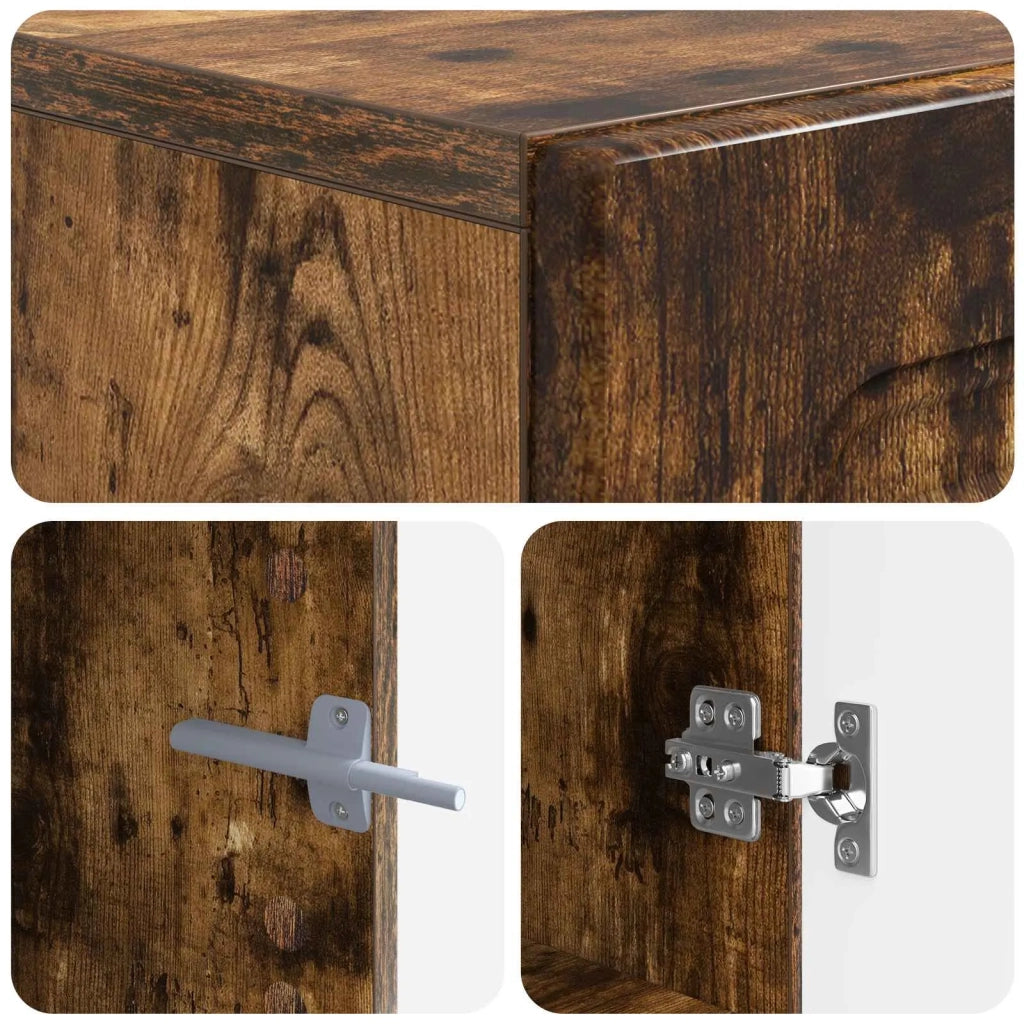 Mobile TV Rovere Fumo Legno ingegnerizzato 897780