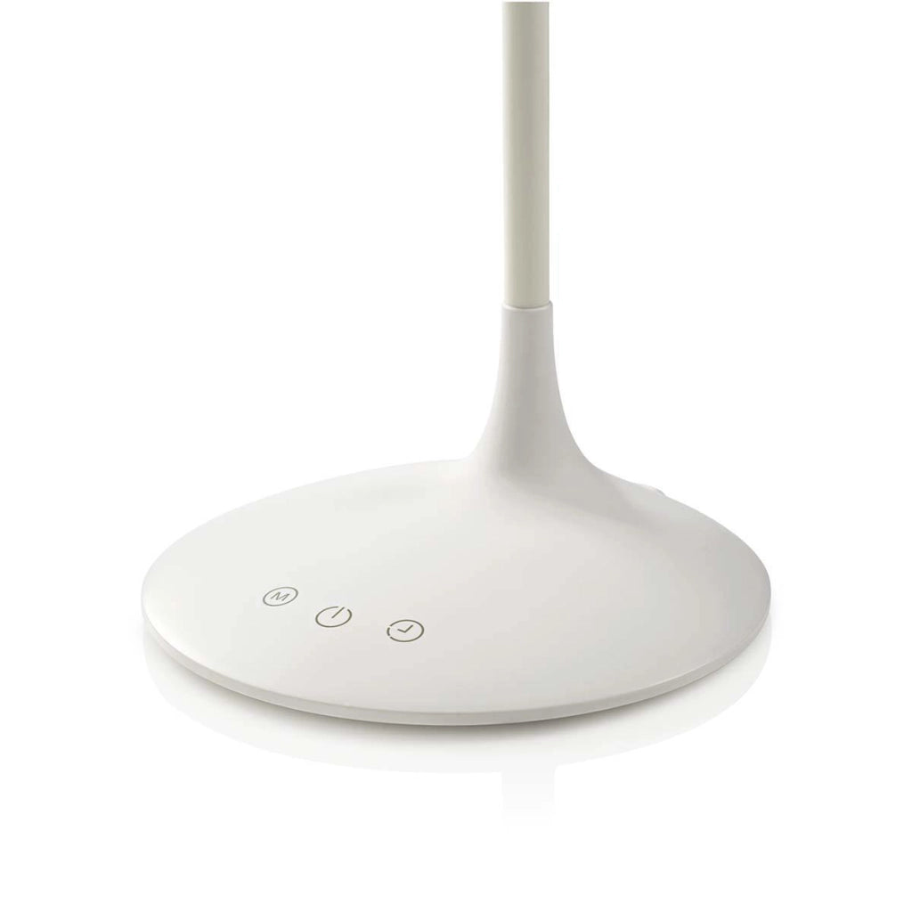 Lampada da scrivania ricaricabile a LED da 250 lm con controllo tattile Bianco Nedis