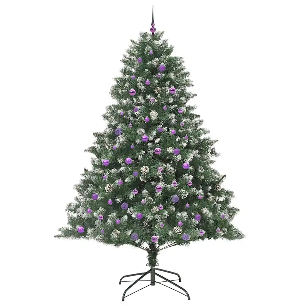 Albero di Natale artificiale con 300 LED Verde 240 cm 3395263
