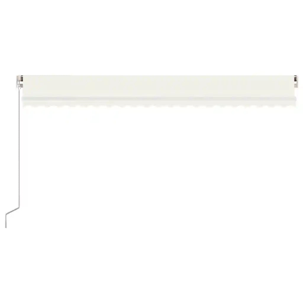Tenda da Sole Retrattile Manuale con LED 500x300 cm Crema cod mxl 54812
