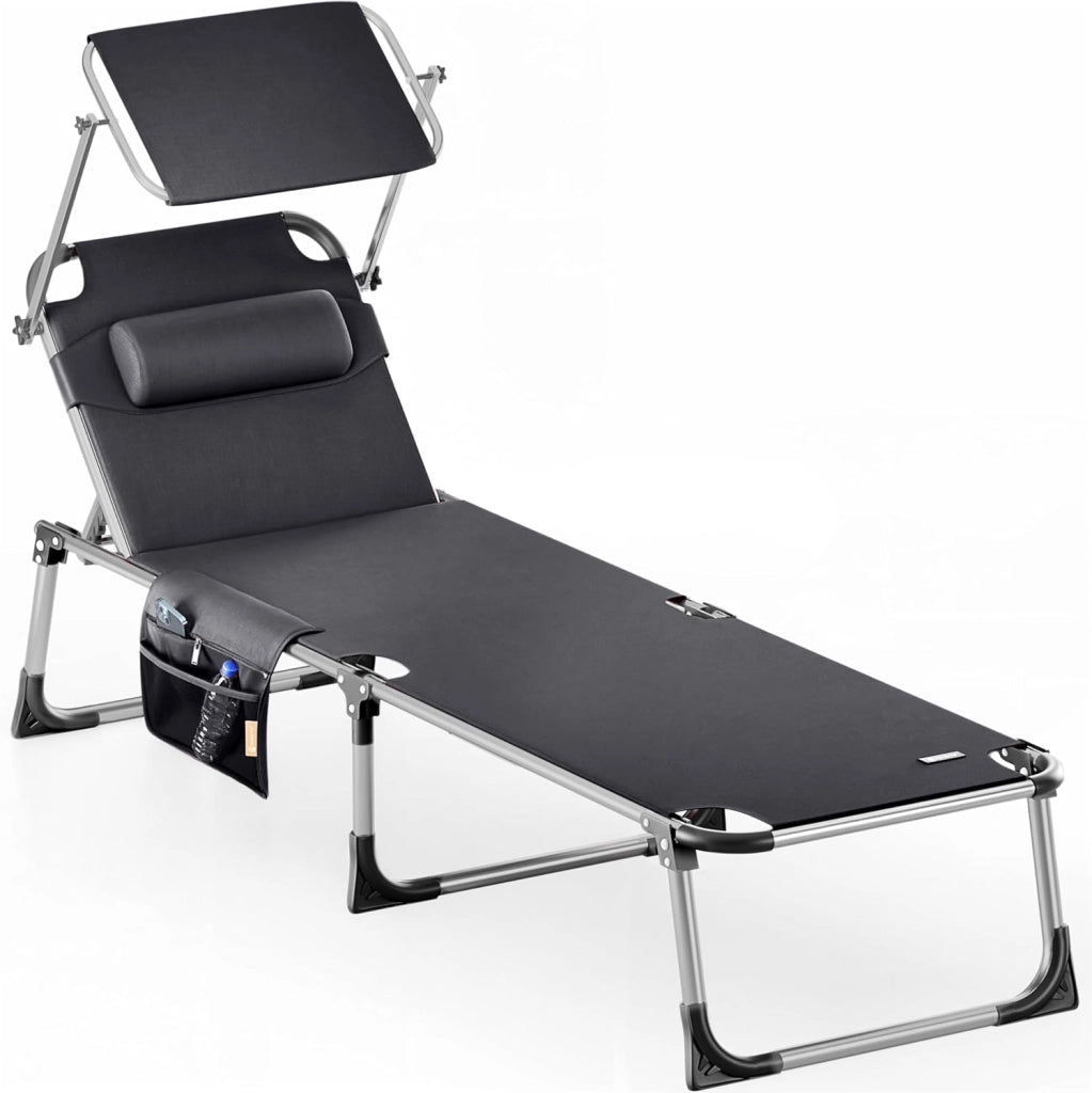 ® Lettino Prendisole Pieghevole Malta Comfort 210cm Carico Max. 180kg Sdraio da Giardino Esterno Mobili Outdoor