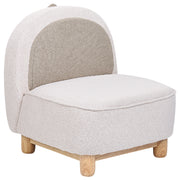 Sedia per animali tessuto in poliestere beige Sedile senza braccioli per cameretta per bambini Design moderno Dinosauro