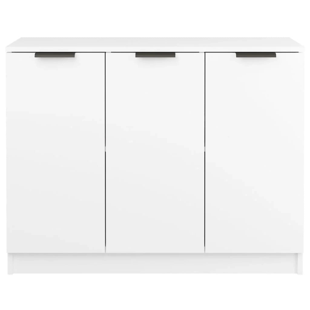 Buffet credenza cassettiera armadio mobile contenitore organizer per cucina soggiorno salotto 90,5 x 30 x 70 cm legno ingegnerizzato bianco 02_0030527