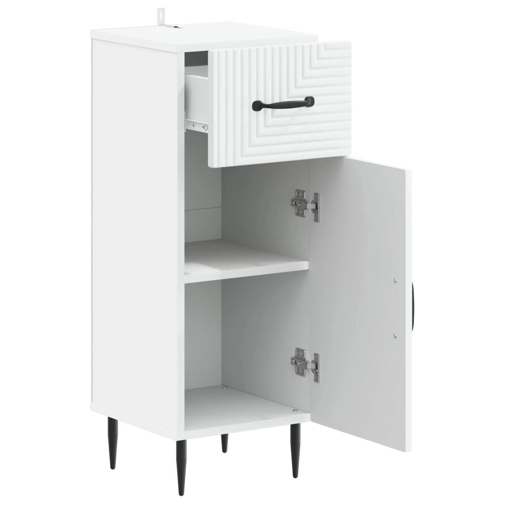 Mobiletto da Bagno HAARLEM Bianco 30 x 31 x 80 cm 896825