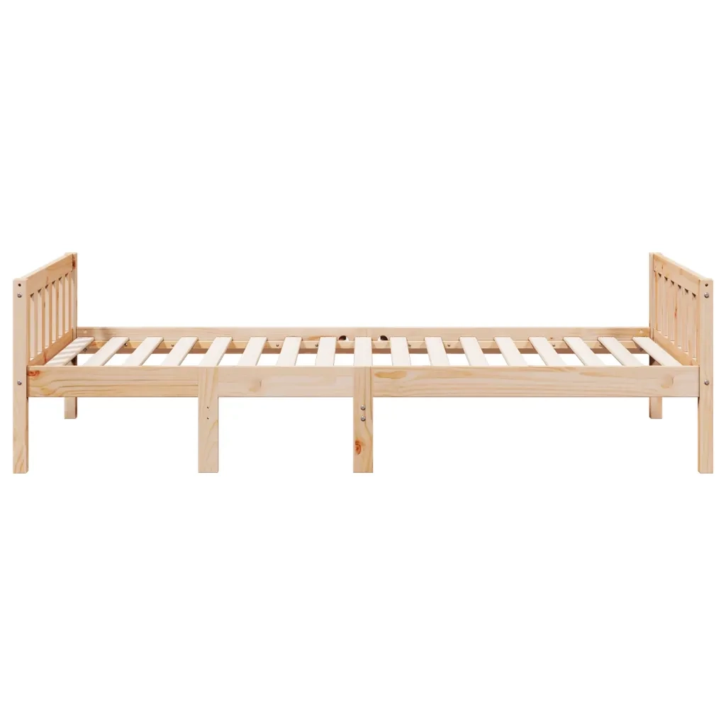 Letto per Bambini senza Materasso 80x200 cm Legno Massello Pino 855024