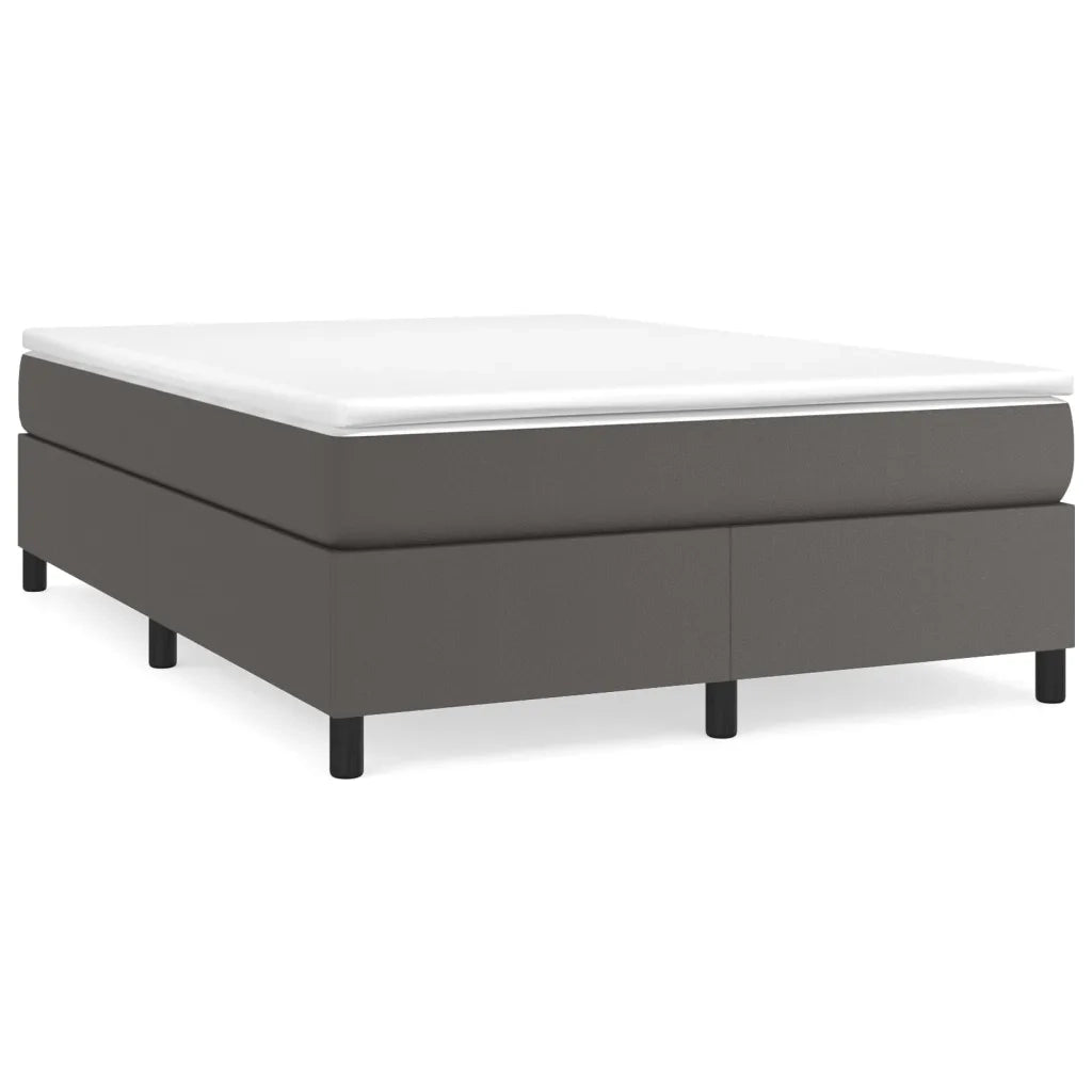 Giroletto a Molle con Materasso Grigio 140x200 cm in Similpellecod mxl 123839