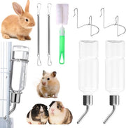 Fiaschetto automatico per animali domestici 350 ml - Fiaschetto per coniglio - Fiaschetto per animali da cortile - Fiaschetto automatico - Fiaschetto per piccoli animali - Materiale: acciaio inossidabile e plastica.