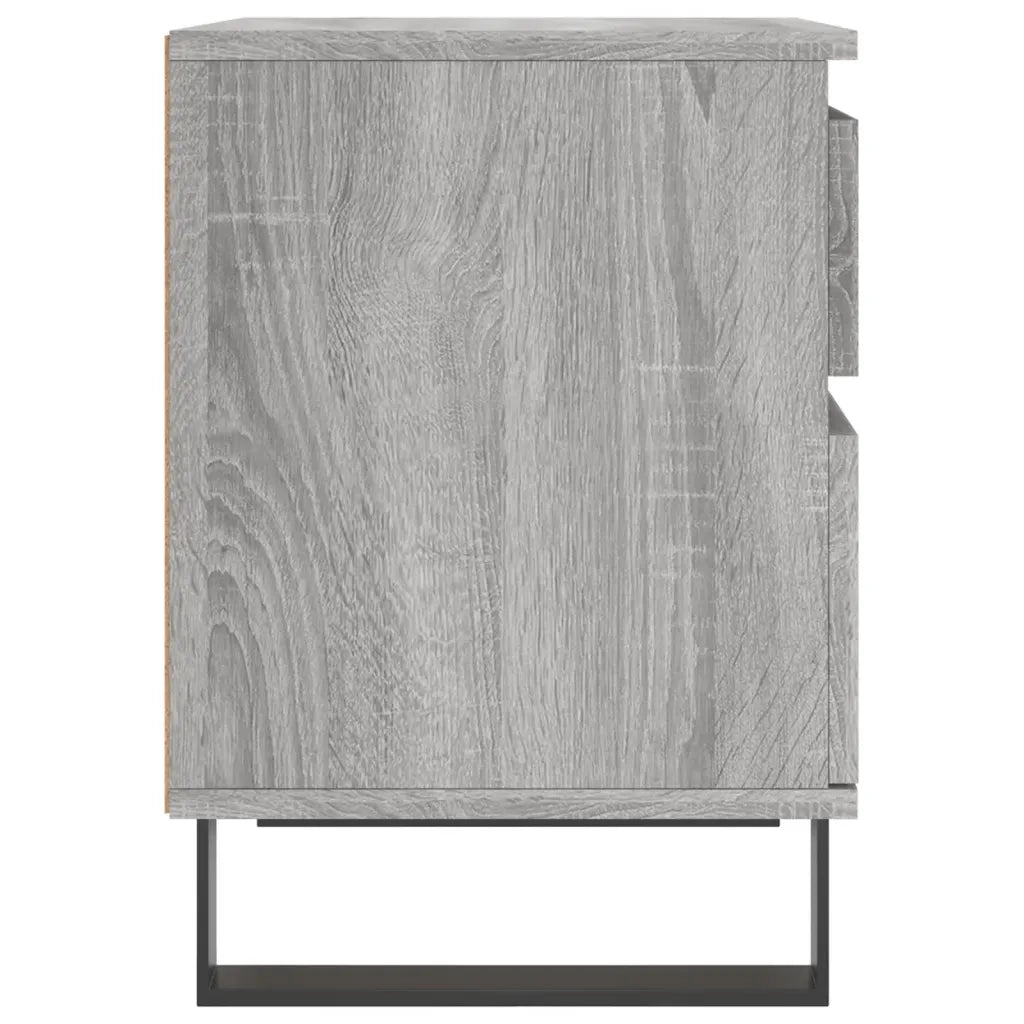 Comodino | Armadio da Notte | Mobiletto da notte Grigio Sonoma 40x35x50 cm in Legno Multistrato