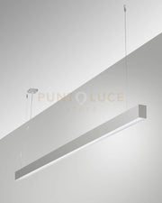 MILLET SOSPENSIONE ALLUMINIO  3000K 3380LM 23W PRISMATIC ON/OFF IP40 100CM