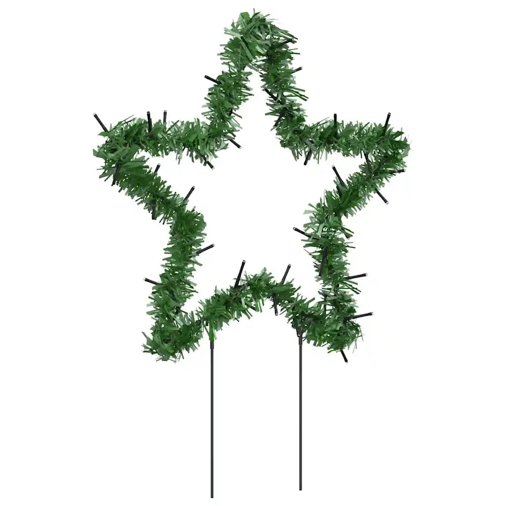 Decorazioni Luminose Natalizie Picchetti 3pz Stella 50LED 29cm 357726