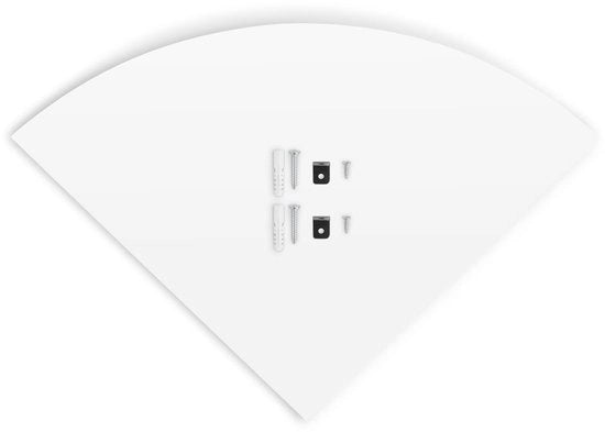 Set di Pannelli Angolari da 3 - Pannelli Decorativi Moderni - Pannelli Angolari a Quarti - Pannelli Decorativi - Organizzatori Bianchi - Risparmio di Spazio