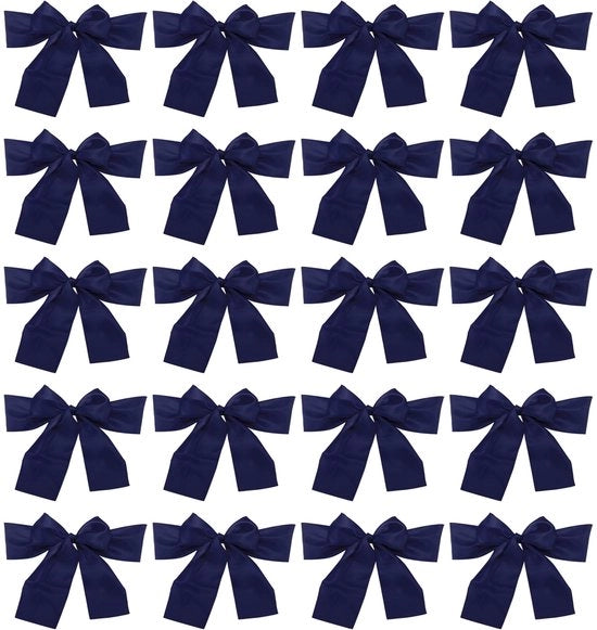 Bandini Luxe Selfadattivi - 275 x 17 cm - Blu - Materiale Satinato - Resistenti e Stilosi - Cinture di Sedia