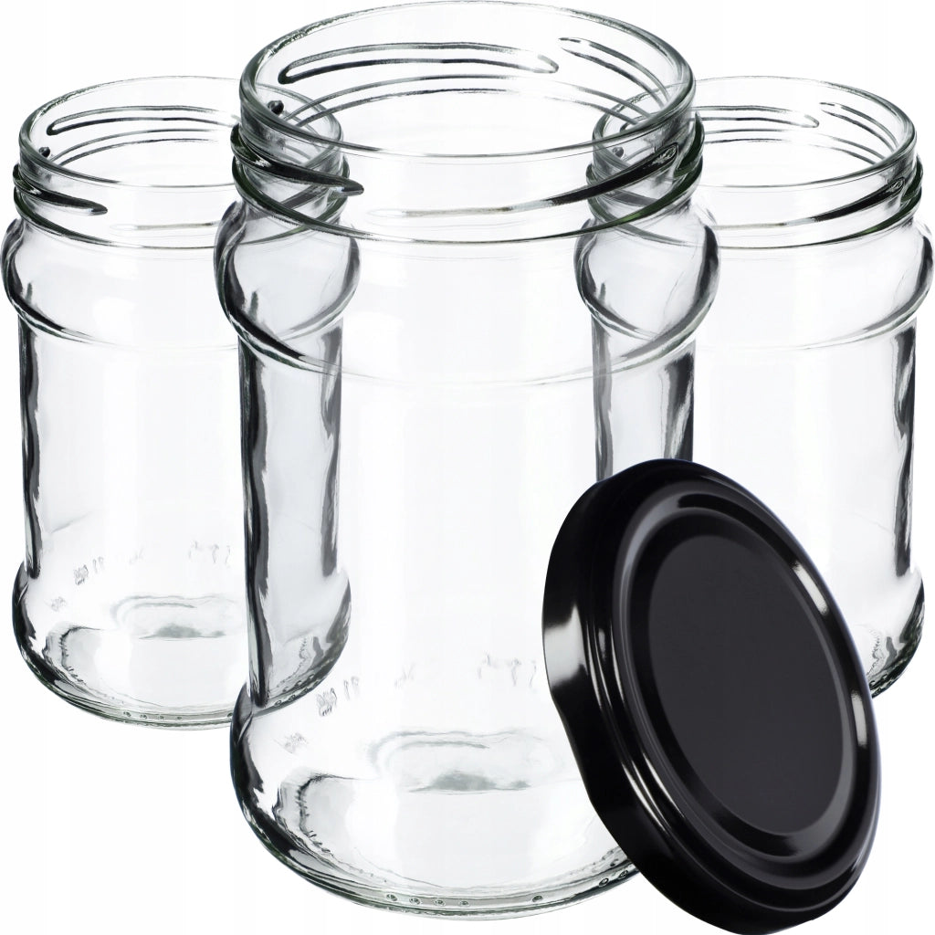 KADAX 10x Barattolo 315ml + Tappo Fi66 Per Marmellate