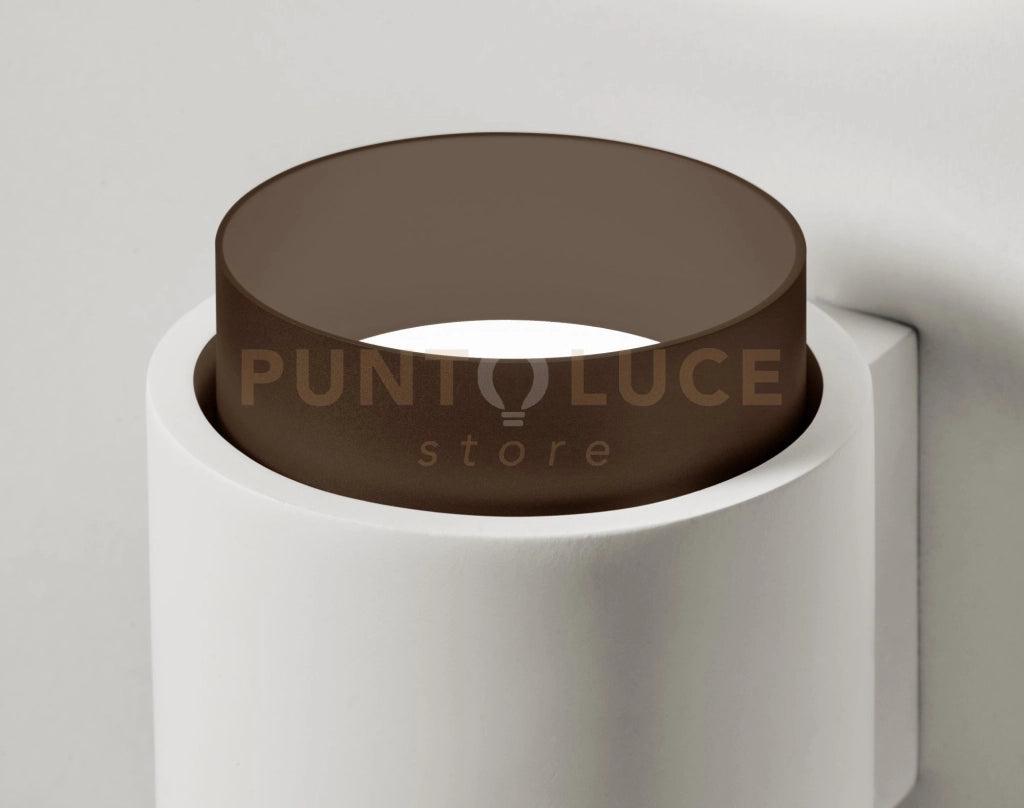 SYME applique a Parete 2 luci Tonda Bronzo attacco GX53  in gesso e alluminio
