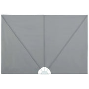 Tenda da Sole | Tenda laterale per Terrazza Pieghevole Grigio 400x200 cm