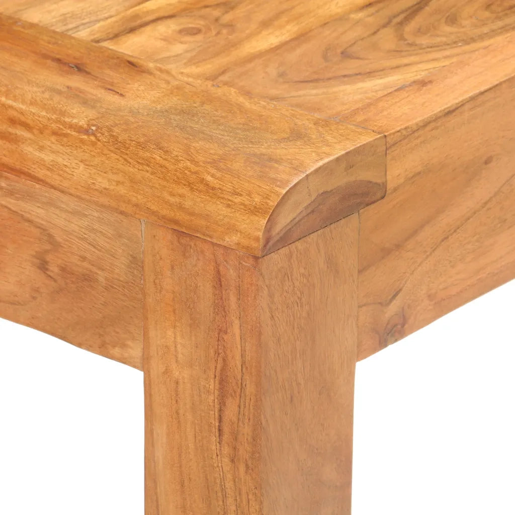 Tavolo Consolle 110x40x76 cm Massello Acacia Finitura Ambra 289629