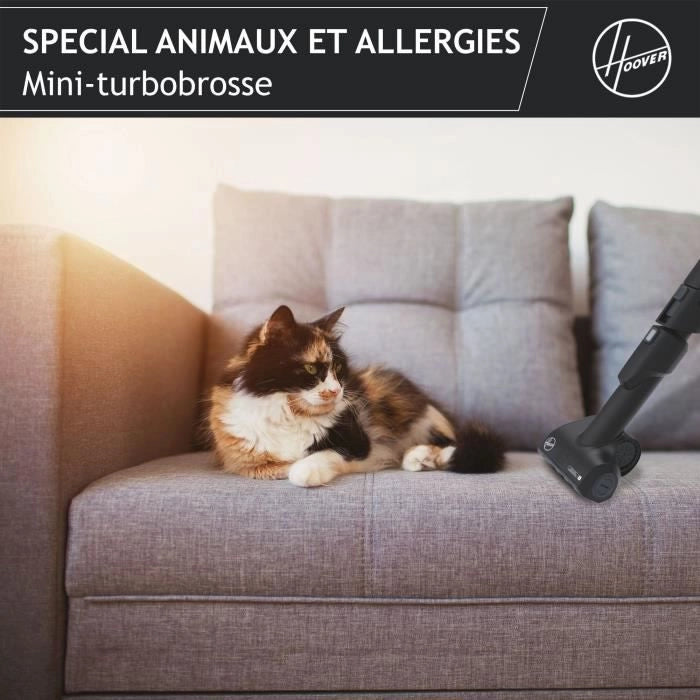 Hoover he530alg saldatura aspirapolvere con sacchetto, potente 850 W, silenziatore 69db, grande capacità 3.5l Allergia speciale e peli di animali