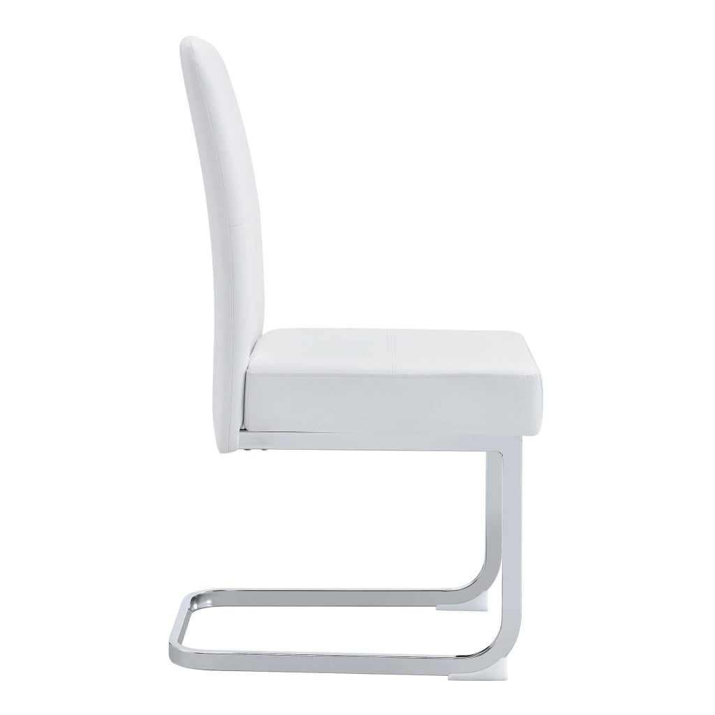 Sedie da Pranzo Imbottite Set 2 Pezzi ¨C MINIMAL ¨C Bianche Design Moderno