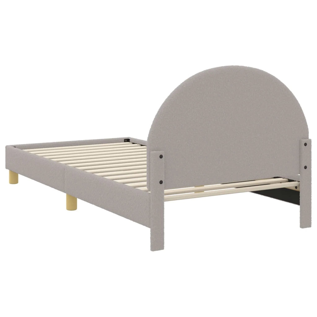 Struttura letto bambini con testata-Giroletto per bambini Grigio Chiaro 90 x 190 cm 348353
