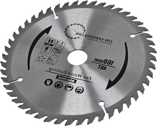 Lamiera da segare 160 x 22 x 20 mm Z= 48 WZ - qualità industriale - DIN EN 847-1