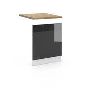 Pannello frontale Fame-Line Antracite lucido/Bianco 60 cm, PL Rovere Vicco