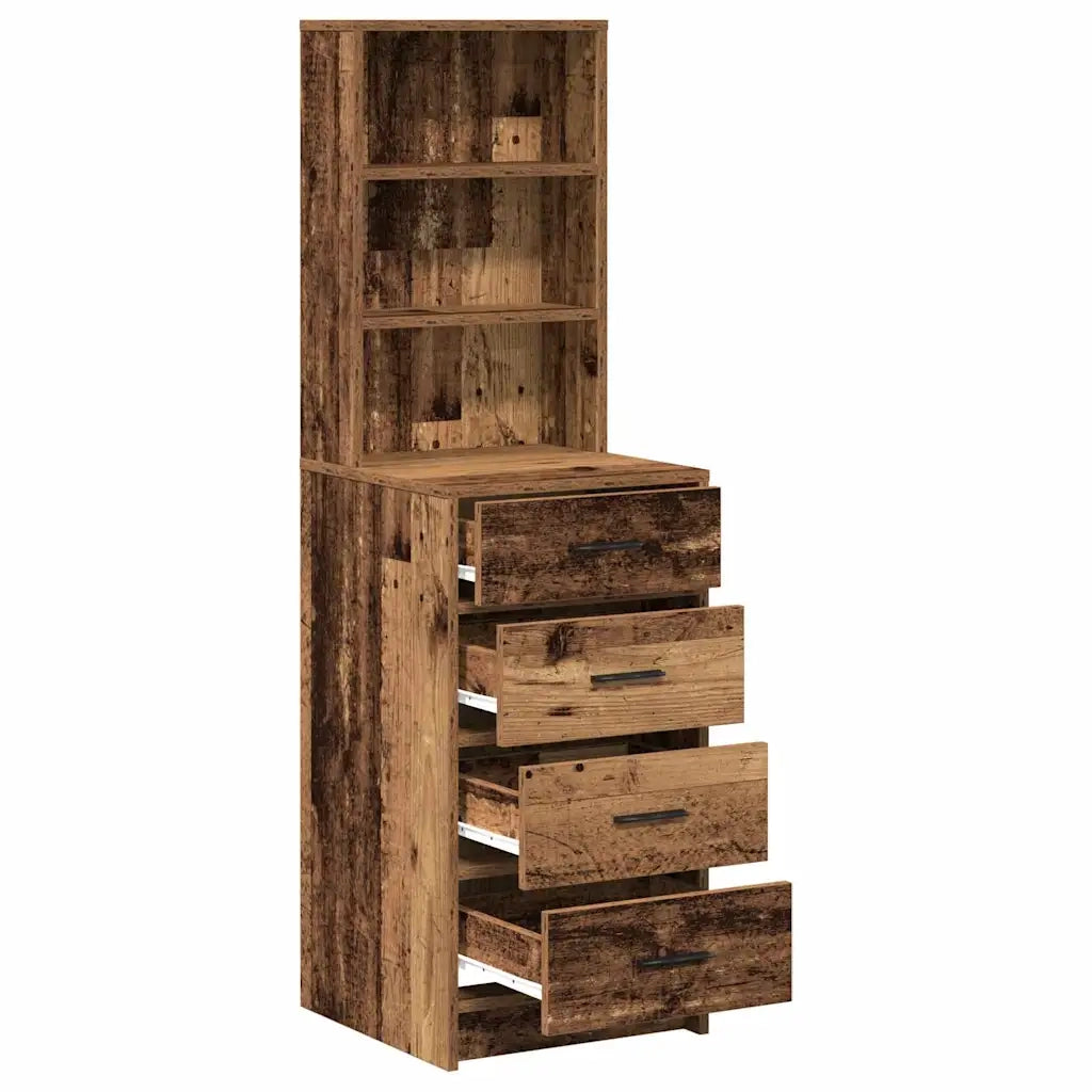 Credenza-Buffet-Armadio da cucina Legno vecchio 40 x 41 x 135 cm Legno multistrato