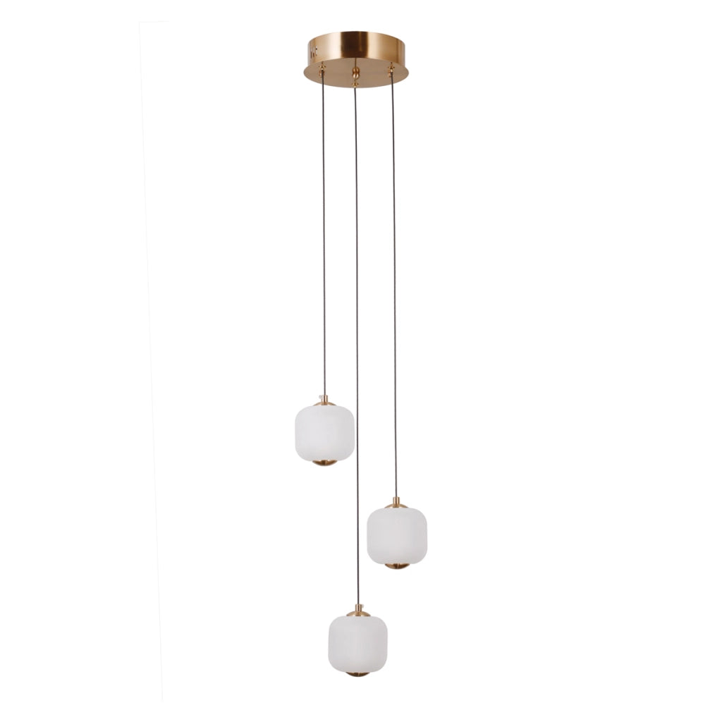 Lampada sospensione Italux GANTI LED 8W ottone Ø27