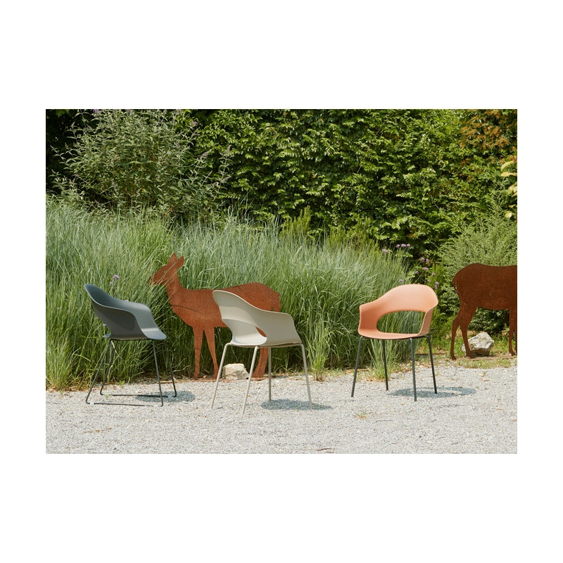 SET 2 SEDIE NATURAL LADY B TECNOPOLIMERO MADE IN ITALY SCAB DESIGN - Lino 11