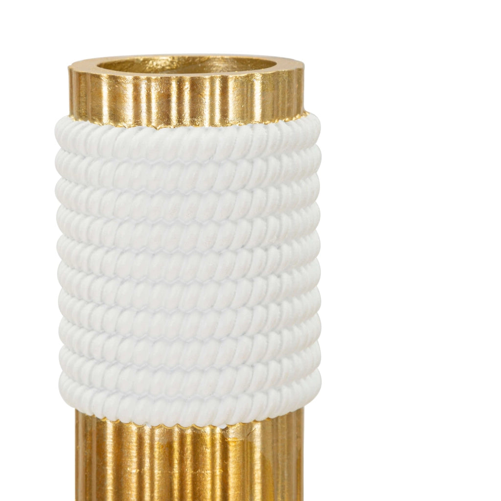 Iria, Vaso Colore Struttura oro, Bianco