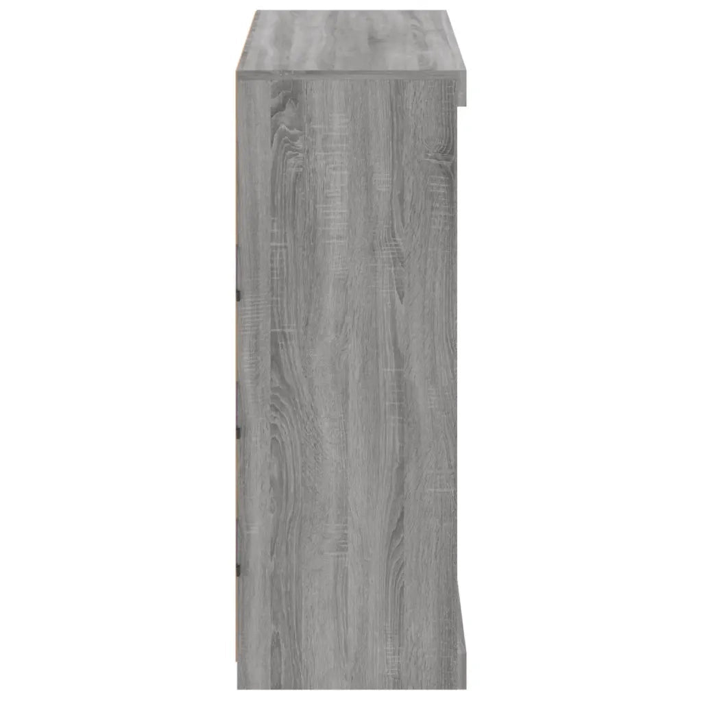 Credenza con Luci LED Grigio Sonoma 81x37x100 cm 836719