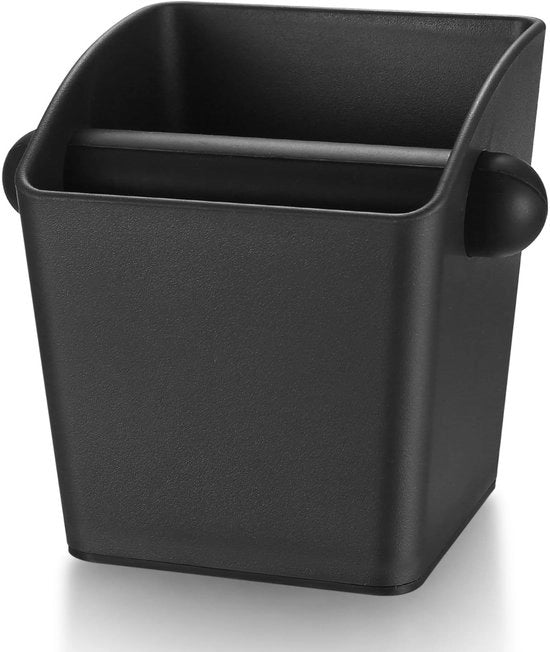 Bacca per caffè e espresso in ABS di alta qualità - Antiscivolo - Duraturo - Resistente alla lavastoviglie - Design a L con superficie antiscivolo - Contenitore per caffè con chiusura a schizzo