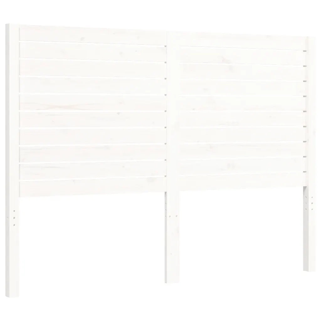 Letto senza Materasso-Struttura Letto Bianco 140x190 cm Legno Massello di Pino 937591