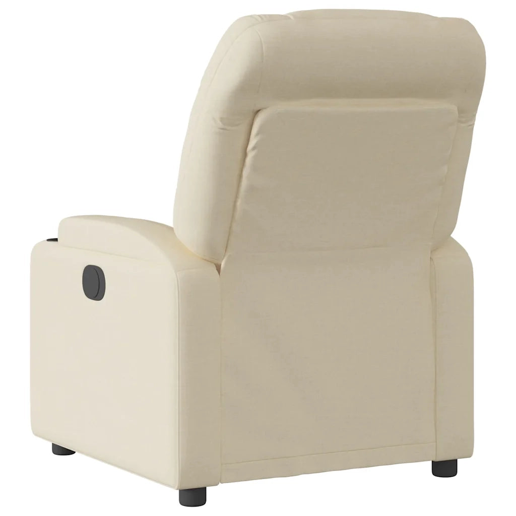 Divano Sedia-Poltrona reclinabile in tessuto color crema 609493