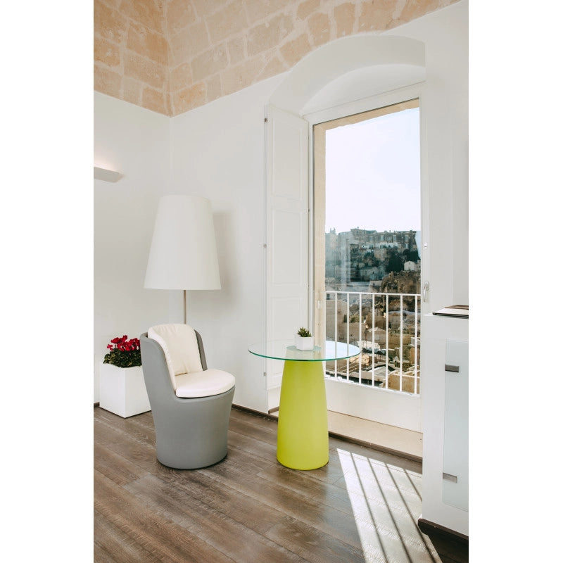 Cuscino in pelle bianco per poltrona COMFY MOON accessorio seduta design - Monacis