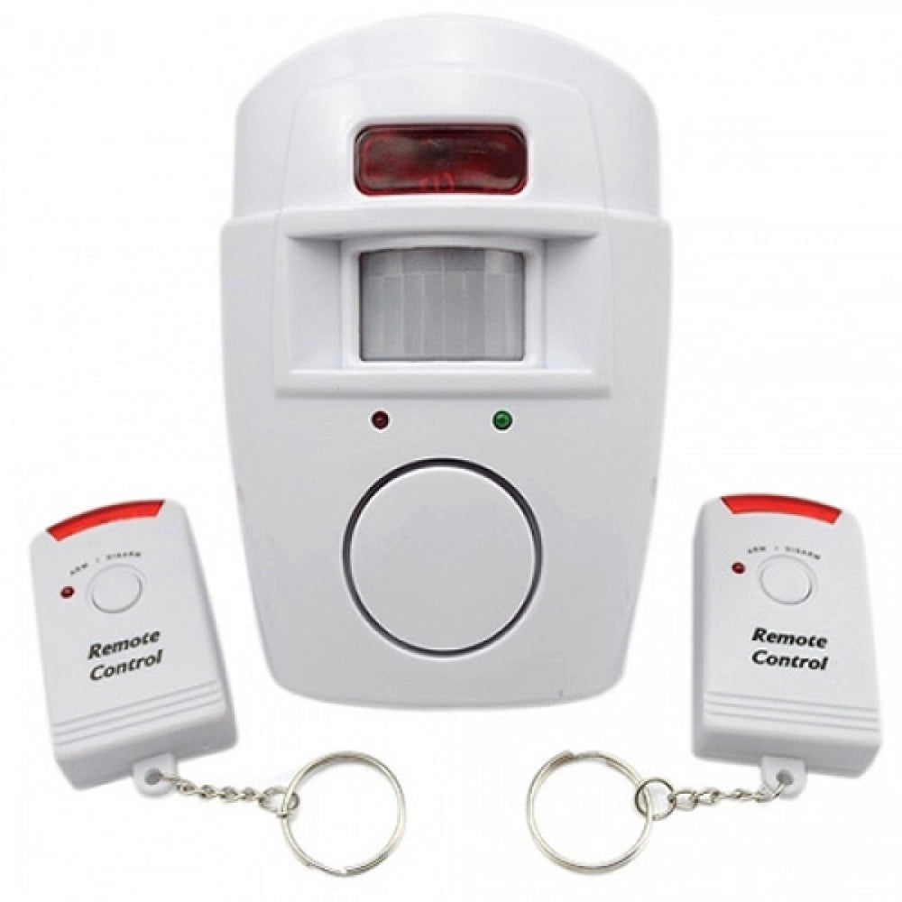 Trade Shop - Allarme Antifurto Con Sensore Sirena 105 Db 2 Telecomandi Casa Ufficio Negozio -