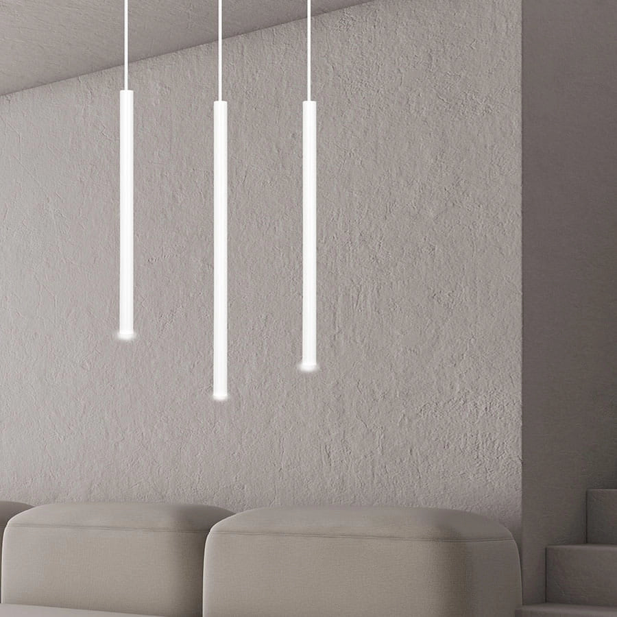 Emibig Selter 3 lampadario bianco 3xG9 45cm H120cm