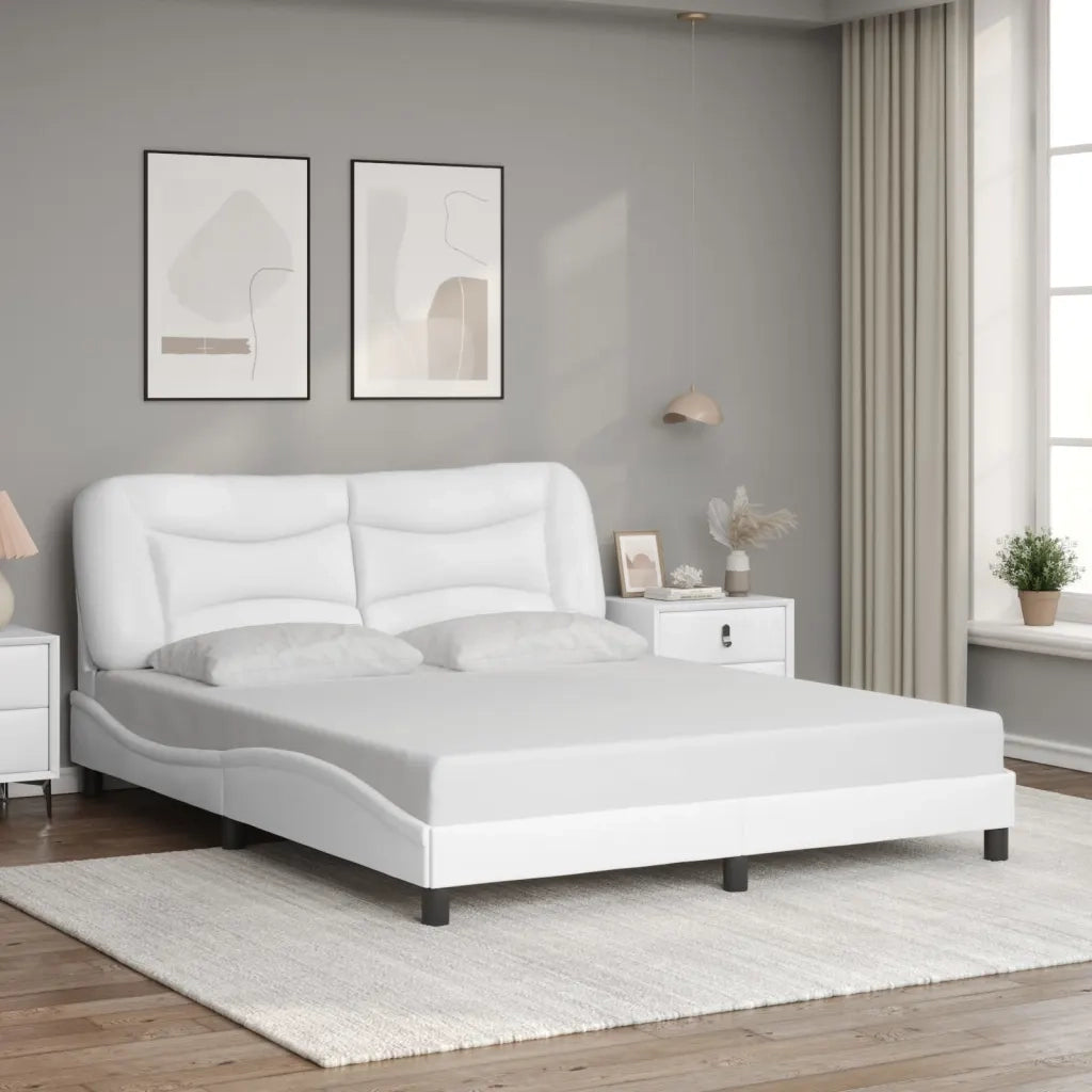 Giroletto con LED senza Materasso Hvar Bianco 160x200 cm 3213942