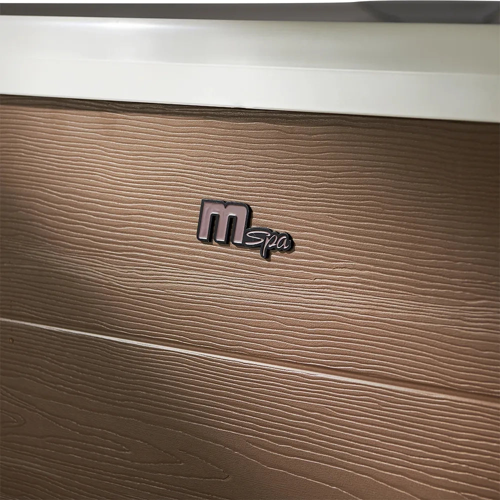 Tempo Style -  Piscina Idromassaggio Quadrata Mspa Oslo Amber Aero Plus F-AM063WAP (6 Posti) | 180 x 180 x 65cm | 1150 litri | 140 getti d'aria massaggianti a 3 velocità | 8 Idrogetti | Copertura termica inclusa