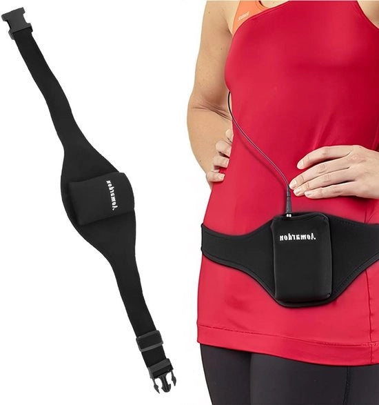 Fascia Regolabile per Microfono Cintura Borsa per Microfono Verticale Trasmettitore Senza Fili con Cinturino per Spalla adatto per Insegnanti di Fitness Guide Turistico