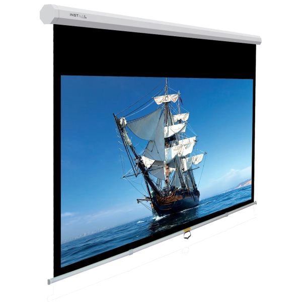 Telo provis 200x114 insman a molla manuale hd canvas 16:9 - INS10001