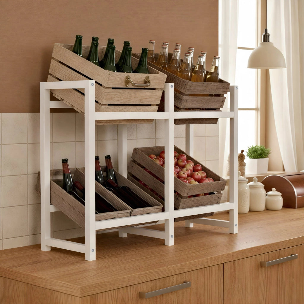 4er Stand per contenitori per capre Stack 2