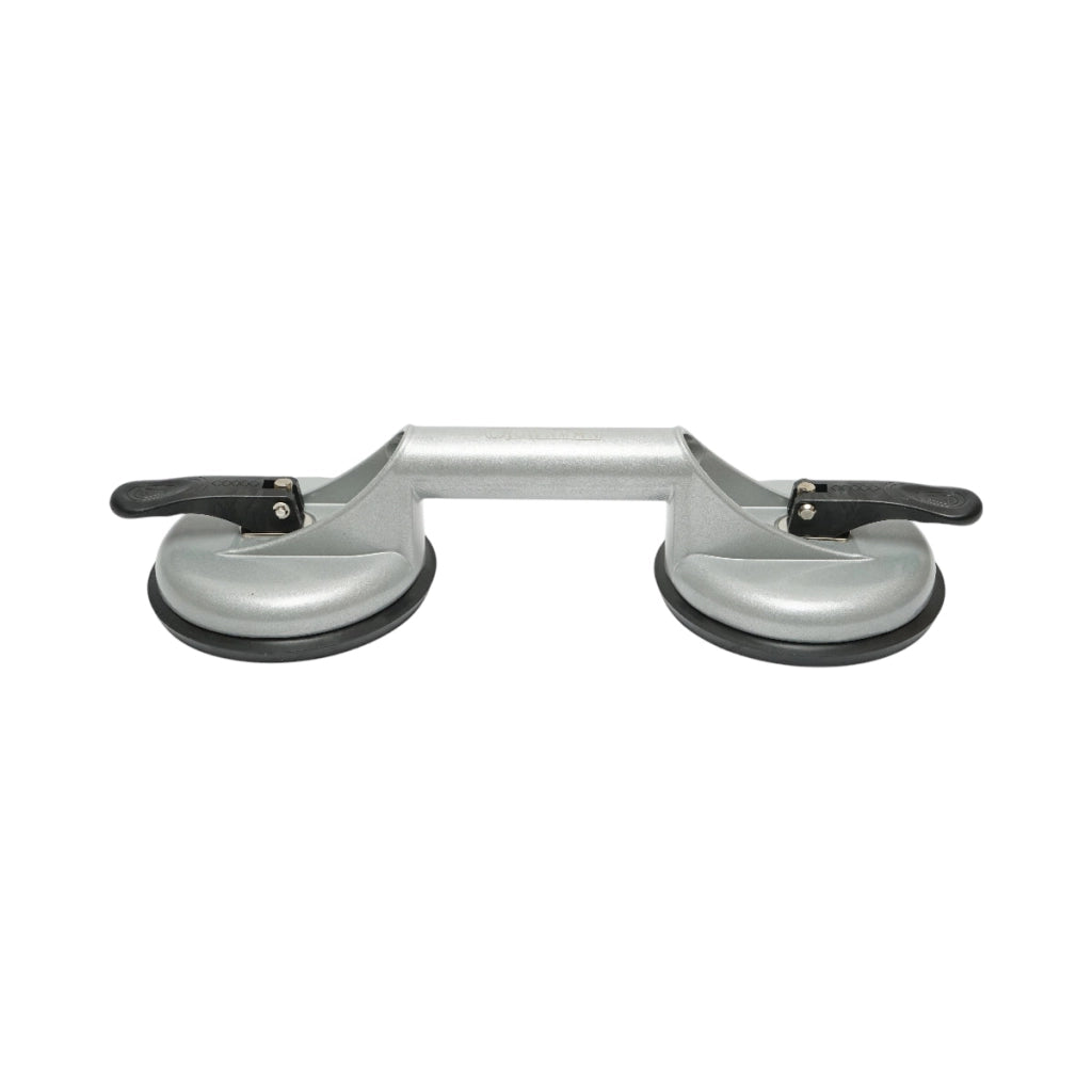 Dispositivo di sollevamento con 2 ventose in alluminio, diametro 118mm, capacità massima 80-100Kg, Crownman