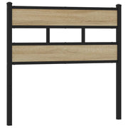 Testiera | Testata di Ricambio Rovere Sonoma 107 cm in Ferro e Legno Multistrato