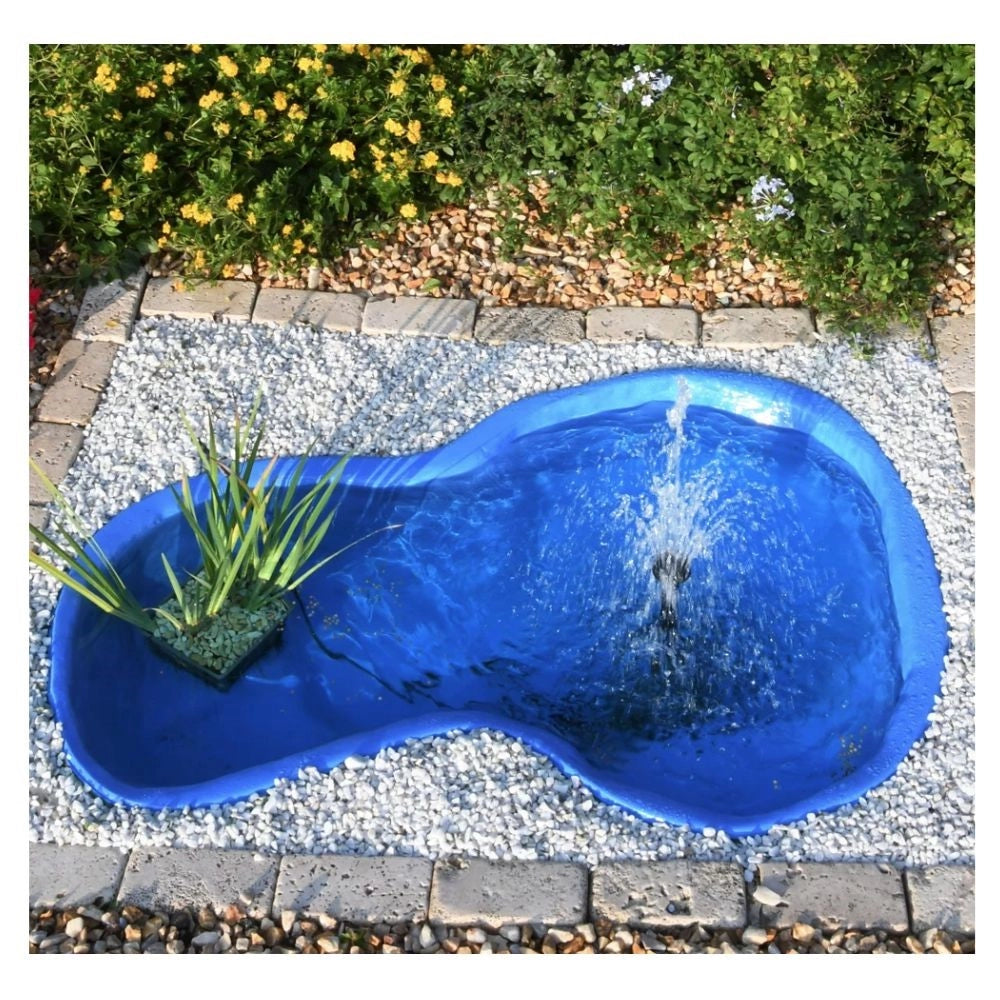 Laghetto da giardino sky blue bracciano e pompa ecopond 2.0