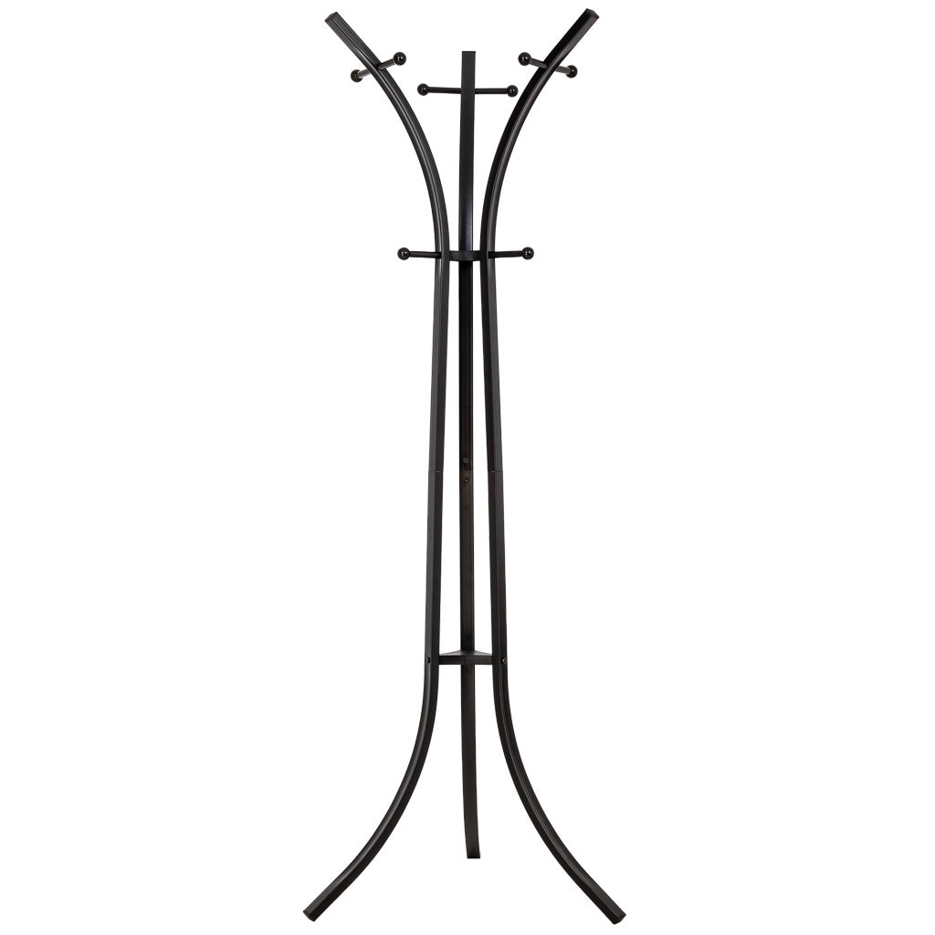 Perchero de metal negro y 6 ganchos 177x63x51h cm