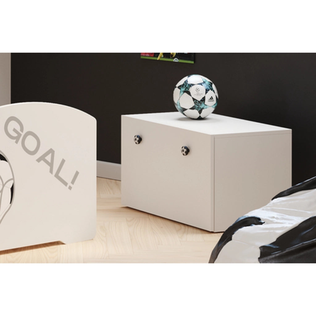 Panca contenitore per giocattoli Inga Goal con pomelli pallone