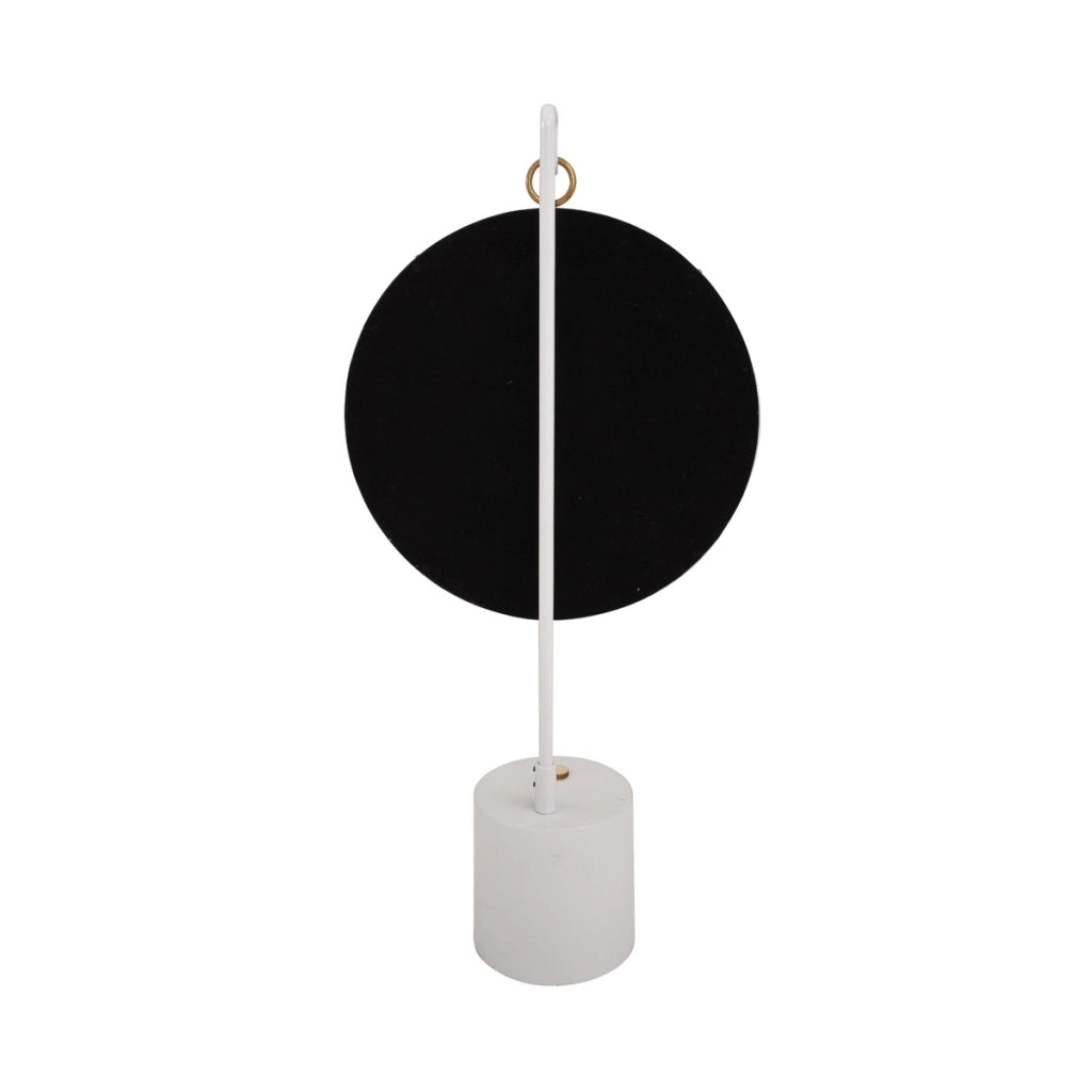 Specchio da tavolo Eleganca in bianco e oro