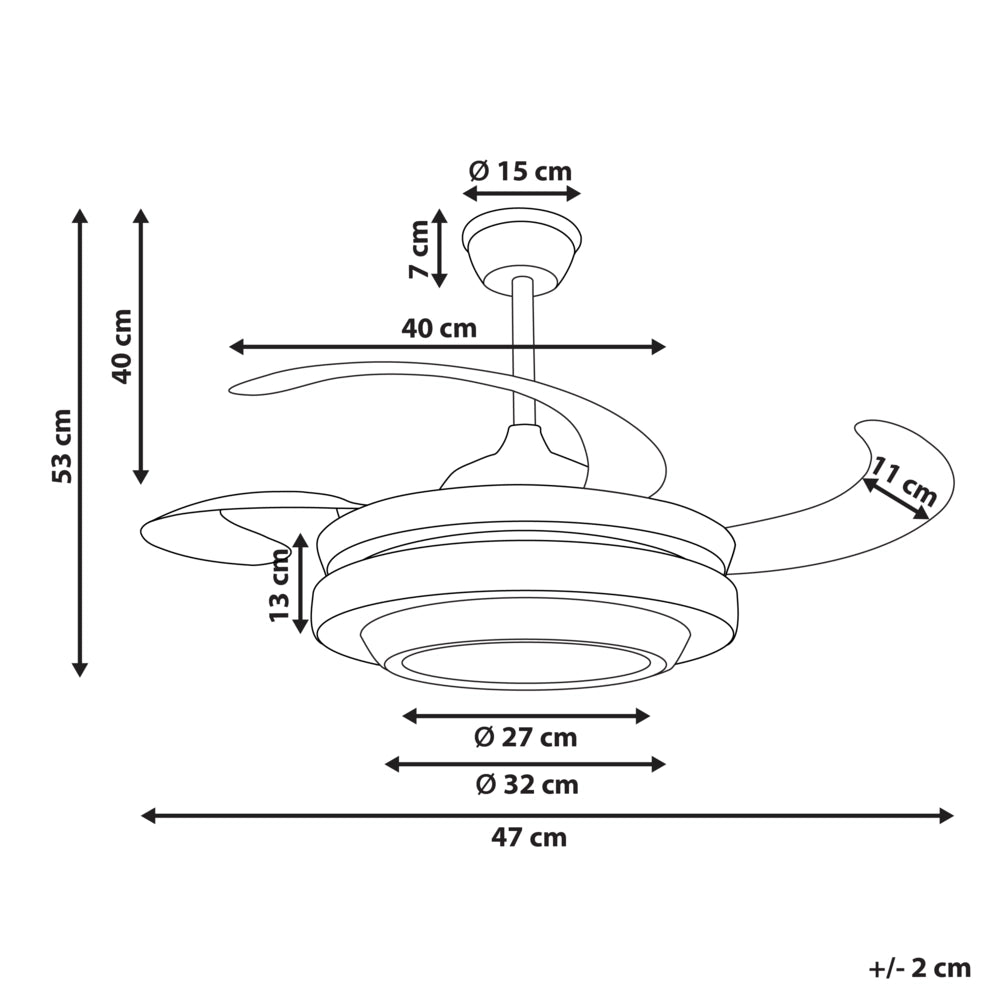 Ventilatore da soffitto con regolazione della luce e della velocità oro stile moderno glam soggiorno